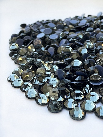 Стразы Black diamond горячей фиксации (термо) черные, серые, прозрачные